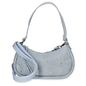 NWT No Boundaries Women's Baguette Shoulder Bag with Crossbody Strap